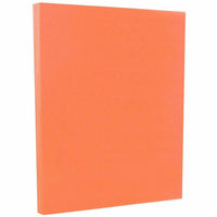 JAM Paper - Papier cartonné Bristol Vellum - 67 lb - 8,5 po x 11 po - Rose saumon - paquet de 50-Couleur : Saumon / Notre papier cartonné solide de qualité supérieure ne montre pas de blanc lors du pliage, du déchirement ou de la coupe ; c'est coloré tout au long !