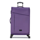 Club Rochelier - Ensemble de 3 bagages souples - Violet et Lilas-Intérieur: Sangles croisées de sécurité, Compartiment intérieur zippé, Poche intérieure en filet