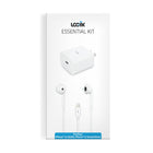 LOGiiX Essential Kit Classic Jolt et Power Cube USB Type C 18W - Blanc-Compatible avec toutes les versions d'éclairage de l'iPhone