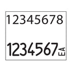 Garvey - Étiquettes de prix et de codes 1136 Monarch - 2 lignes - Blanche - 2 roul. de 1750 (098614)-Dimensions: 4,33 L x 7,68 L x 1,97 H po
