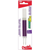 Pentel - Recharge pour Pentel Energel Stylo à Encre Gel – 0,7 mm – violet – paquet de 2-Recharge pour n’importe quel stylo à pointe rétractable EnerGel