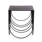 Table dappoint avec coquilles gigogne, noir 66434-4