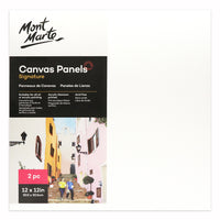Mont Marte Panneaux de toile 12 po x 12 po - Paquet de 12-Canvas