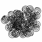 JAM PAPER - Trombones circulaires colores, Noir, 2 paquets de 50-Taille : 1 pouce (diametre)