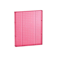 Azar Displays – Tableau mural à 1 côté avec panneau perforé, 20 x 16 po, rose translucide, 2/paquet (771620-PNK)-Pour surfaces planes