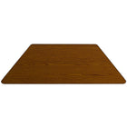 Flash Furniture – Table mobile trapèze, surface de 30 x 60 po, hauteur ajustable préscolaire, chêne (XUA3060TRPOKTPC)-Table trapézoïdale pour activités de groupe