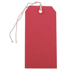 JAM Paper Étiquettes pour emballage-cadeau avec ficelle, moyen, 2,38 x 4,75 po, rouge, 80/paquet (39197119g)-Rouge