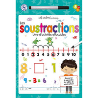 Mega Editions Loulous Presentent - Les soustractions - Livre d'activites effaçables-livres educatifs