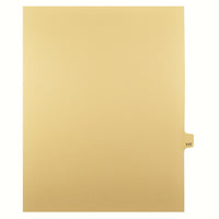 Markmaker - Intercalaires imprimes Legal, Chamois, 1/25th coupe, format lettre, sans trous, 25 tabs/PQT, 5 PQT/Boite, Numero 117-Intercalaires imprimes Legal