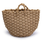 Truu Design - Panier de rangement tressage épais, 11.75 x 11.75"-Conception: un motif en jute épais tissé de manière complexe dans un ton de terre en fait une pièce de décoration shabby-chic élégante et fonctionnelle