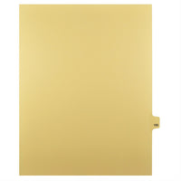 Markmaker - Intercalaires imprimes Legal, Chamois, 1/25th coupe, format lettre, sans trous, 25 tabs/PQT, 5 PQT/Boite, Numero 193-Intercalaires imprimes Legal