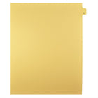 Markmaker - Intercalaires imprimes Legal, Chamois, 1/25th coupe, format lettre, sans trous, 25 tabs/PQT, 5 PQT/Boite, Numero 77-Intercalaires imprimes Legal