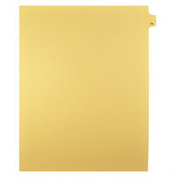 Markmaker - Intercalaires imprimes Legal, Chamois, 1/25th coupe, format lettre, sans trous, 25 tabs/PQT, 5 PQT/Boite, Numero 77-Intercalaires imprimes Legal
