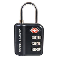 Austin House - Cadenas à combinaison de 3 chiffres Travel Sentry, varié-Permet à votre valise d'être ouverte et inspectée par les autorités responsables de la sécurité sans l'endommager.