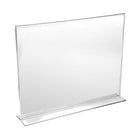 Eddies Hang-Up Display Ltd. Porte-affiche à chargement par le bas - comptoir - acrylique transparent - 8.5x11 po - 6/paq-Support de panneau de comptoir