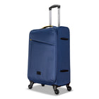Club Rochelier - Ensemble de 3 bagages souples - Bleu marine et Jaune-Poignée de transport supérieure et latérale sur les grandes et moyennes tailles