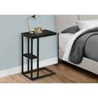 Monarch Specialties - 3674 Table D'Appoint - 25 po H/Marbre Noir/Metal Noir-Assemblage requis: des instructions illustrees et tout le materiel sont fournis pour plus de commodite (des outils supplementaires peuvent être necessaires)