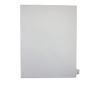 Mark Maker – Onglets séparateurs juridiques blancs, 1/26 onglets, format lettre, sans trous, lettre Z, 25/paquet-Onglets séparateurs blancs, 1/26 onglets