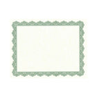 Geographics - Certificats de récompense, parchemin, 8 1/2 po l x 11 po H, vert Optima - Paquet de 25-Bordure classique verte