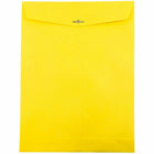 JAM Paper - Enveloppes Colourées pour catalogue à extrémité ouverte - 10 x 13 - avec fermeture à fermoir - jaune recyclé - paquet de 25-Taille: 10 x 13 pouces
