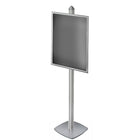 Azar Displays – Présentoir à cadre encliquetable (300290-SLV)-Ton argent aluminium