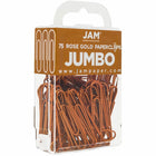 JAM PAPER - Trombone Geant Colore 2", Or Rose, 2 Paquets de 75-Quantite : 2/paquet (75 par boîte)