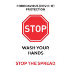 Mark Maker Vinyle adhésif repositionnable - Cononavirus (Covid-19) Protection Lavez-vous les mains Arrêtez la propagation-Adhésif autocollant Cling Face