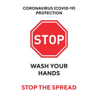 Mark Maker Vinyle adhésif repositionnable - Cononavirus (Covid-19) Protection Lavez-vous les mains Arrêtez la propagation-Adhésif autocollant Cling Face