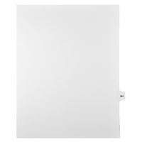 Markmaker - Intercalaires imprimes Legal, Blanc, 1/15th coupe, format lettre, sans trous, 25 tabs/PQT, 5 PQT/Boite, Numero 161-Intercalaires imprimes Legal