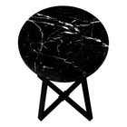 Monarch Specialties - 2179 Table D'Appoint - 22 po H/Marbre Noir/Metal Noir-9