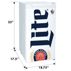 Miller Lite - Refrigerateur compact avec ouvre-bouteille, 3,2 pi3 (90 L), Blanc-Technologie de refroidissement par compresseur fiable et ecoenergetique
