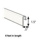 Azar Displays – Bande pour grille murale, 1,5 x 0,5 po, blanc, 5/paquet (600073-WHT-5PK)-Convient seulement aux grilles murales