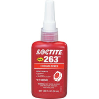 Loctite - Composé De Blocage 263 Séchage Rapide, Rouge, Élevé, 85 G, Bouteille, paquet de 2-Couleur Rouge