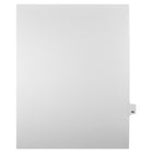 Markmaker - Intercalaires imprimes Legal, Blanc, 1/25th coupe, format lettre, sans trous, 25 tabs/PQT, 5 PQT/Boite, Numero 44-Intercalaires imprimes Legal