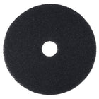 3M - Tampon de décapage rond 7200 de 17 po - Noir - Paquet de 5-Fait de fibres de nylon et de polyester dans une construction non tissée à texture ouverte