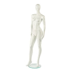 Mannequin femme adulte abstrait de la collection RP, blanc lustré -Mannequin femme