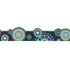 Garniture décorative extra large Eureka, harmonie bleue-mandala, paquet de 72-Illustration en couleur imprimée sur du papier cartonné