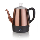 Percolateur à café électrique Euro Cuisine PER04 4 tasses avec fonction de maintien au chaud – Cuivre-Fonction de maintien au chaud