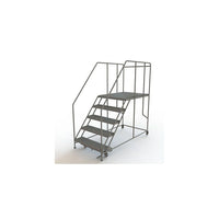 Tri-Arc – Plateforme de travail mobile, 5 marches, 50 x 48 po (WLWP153648SL)-Matériau du cadre : Acier