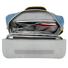 Vangoddy Slate Sacoche pour Ordinateur Portable de 15,6 po Sac à Bandoulière - Bleu-Deux compartiments zippés à l'avant pour tous vos besoins