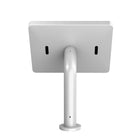 CTA Digital Paragon Curved Neck Boitier pour iPad 10,2" Gen 5 - 7, Air Gen 1 - 3, 9,7", 10,5" et 11" Pro - Blanc-Se monte sur une table, un bureau ou un comptoir avec le matériel inclus
