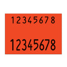 Garvey - Étiquettes de prix et de codes 2216 Garvey - 2 lignes - Rouge - 3 roul. de 1000 (098619)-Dimensions: 4,33 L x 7,68 L x 2,17 H po