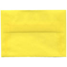 JAM Paper Enveloppes translucides A1, jaune primaire, 250/paquet-Enveloppes en papier translucide jaune primaire