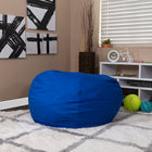 Flash Furniture - Fauteuil poire surdimensionné bleu royal plein-Rembourrage en coton