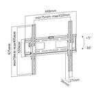 Speedex-Support mural inclinable LP42-44DT robuste pour téléviseur ACL, DEL, panneau plat de 32-55 po-Dimensions : 17,6 x 16,7 x 2,2 po