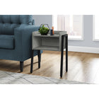 Monarch Specialties - 3591 Table D'Appoint - 23 po H/Gris/Metal Noir-Dimensions du produit: 23,25 po H x 18,5 po L x 11,75 po P
