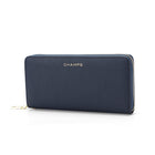 Champs - Portefeuille zippé RFID  - Marine-Faux cuir, marine