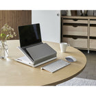Humanscale - Support pour ordinateur portable L6-À un poids leger de 8,4 lb, le L6 peut être utilise partout où vous installeriez un ordinateur portable.
