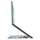 Targus AWU100205GL Support portable avec hub USB-A intégré-Convient à la plupart des ordinateurs portables de 10 à 15,6 pouces.