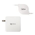 ReTrak - Chargeur de Notebook Rétractable de 87W Type-C avec Cable de Charge/Synchronization-Compact et portable pour une utilisation lors d’un voyage ou d’un trajet